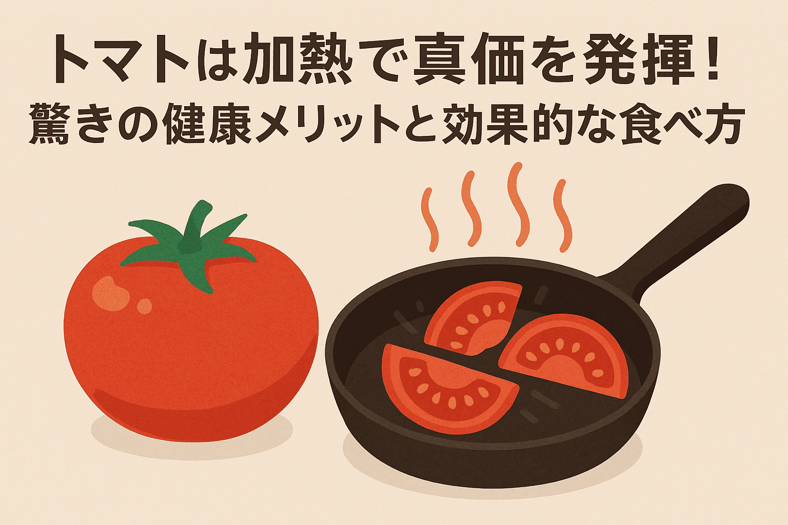 トマトは加熱で真価を発揮！驚きの健康メリットと効果的な食べ方