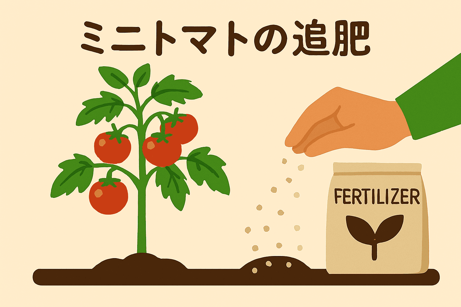 ミニトマトの追肥はいつ?プロが教える甘い実を育てるコツ