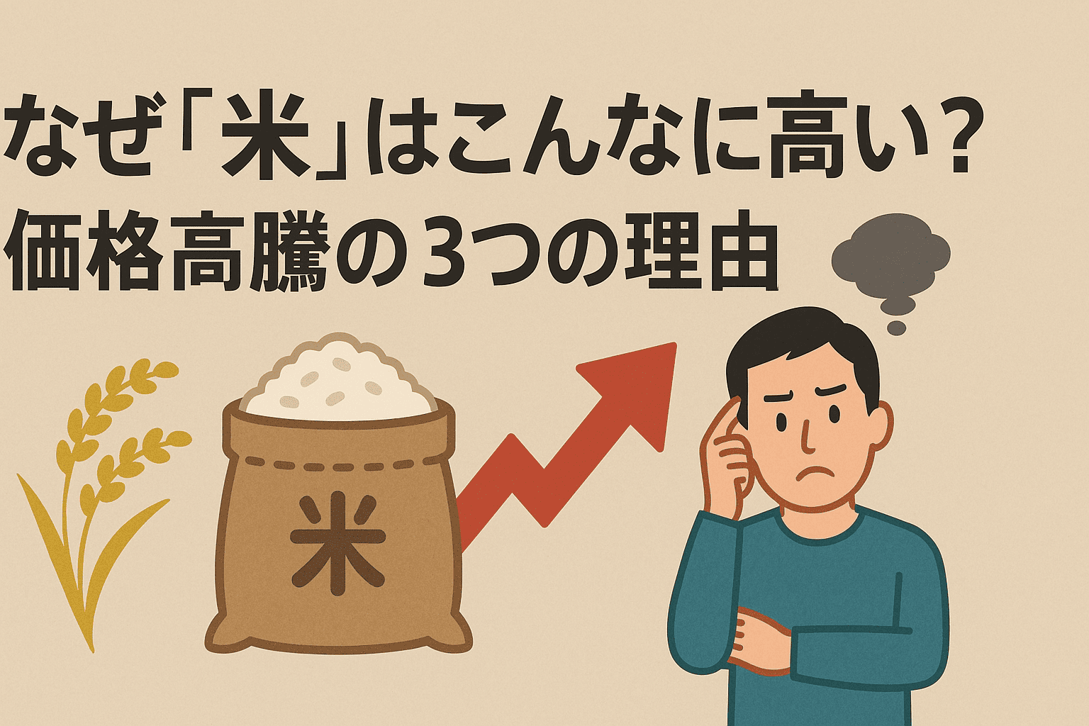 なぜ「米」はこんなに高い？価格高騰の3つの理由