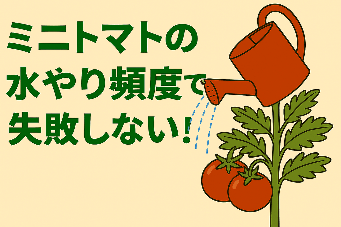 ミニトマトの水やり頻度で失敗しない！初心者向け栽培の基本とコツ