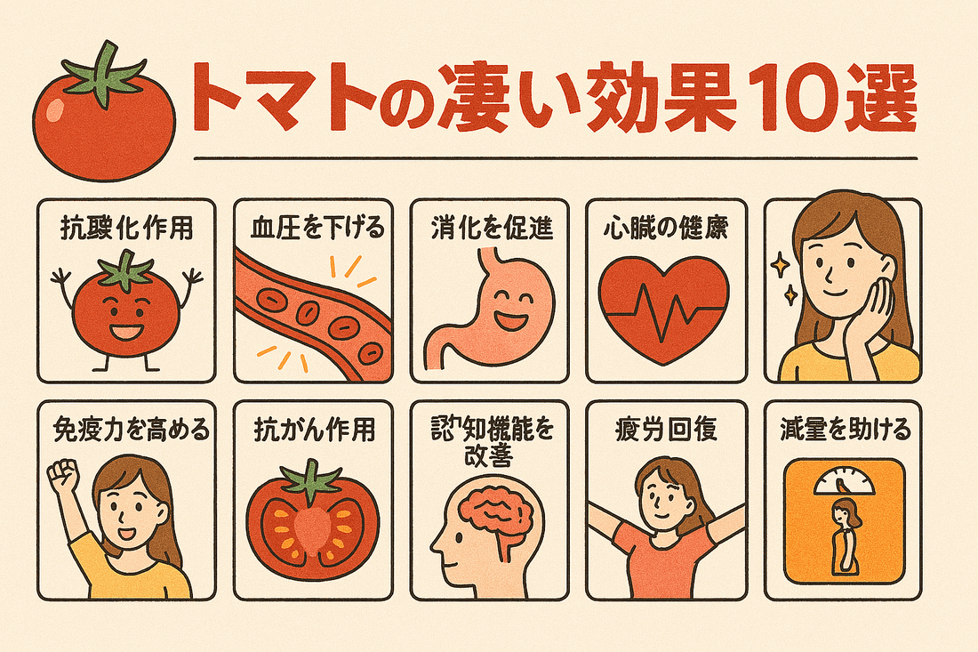 トマトのすごい効果10選！美肌やダイエットへの最適な食べ方も解説