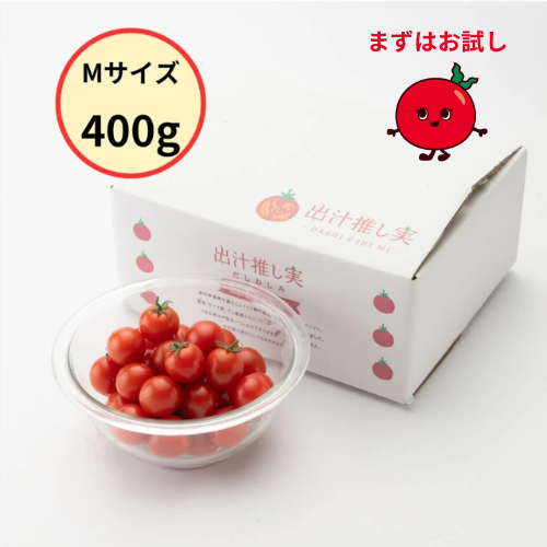 【12月中旬発送・まずはお試し400g】出汁推し実｜薄皮パリッと旨味凝縮ミニトマト
